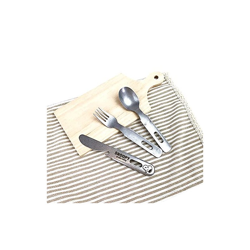 Marimocraft Snoopy Face 3-in-1 Leisure Cutlery Set Outdoor Camping Lunch