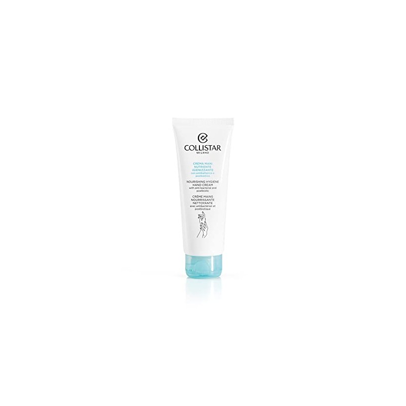 Collistar Nourishing, Hygienising Hand Cream with Antibacterial and Postbiotic Effect,