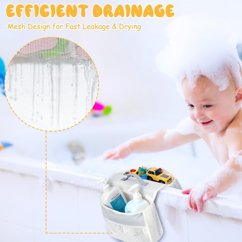 ZOYDP Bath Toy Storage, Bath Toy Storage Bag, Storage Bathtub