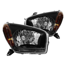 Xtune HD-JH-TRAV4-AM-BK Headlight (Toyota RAV4 2001-2003 OEM Style s - Black)
