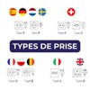 Dio - Europe to UK Travel Adapter 3250W - IP44