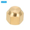 PATIKIL Brass Flare Cap, 3pcs 5/16" Tube OD SAE 45