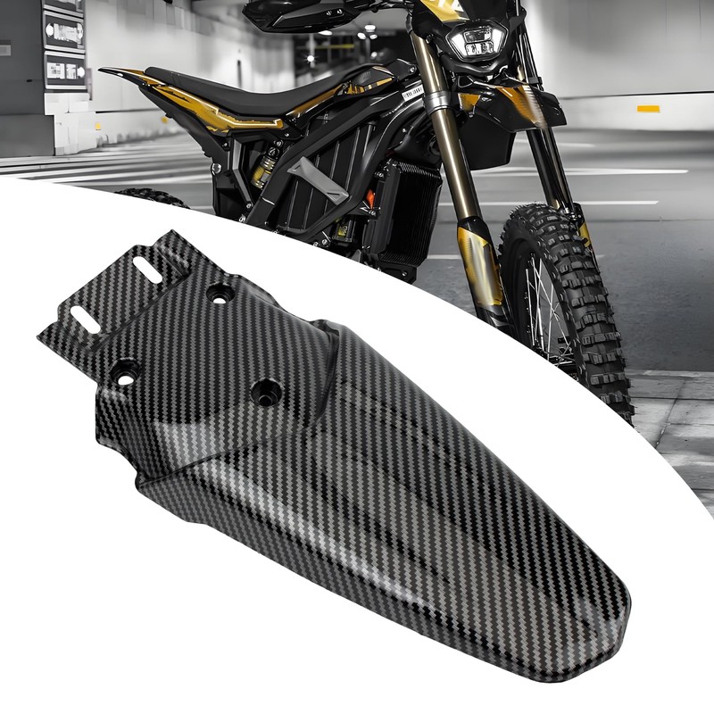 PowerMotor Carbon Fiber Rear Fender Ebike Mudguards Protector Replacement for
