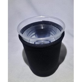Cupcooler Cup Holder. A set of Black Neoprene collapsible cup insulation holders