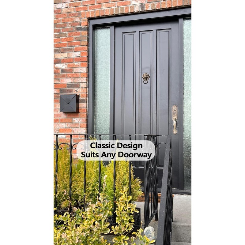 NACH Mailboxes for Outside Wall Mount, 10 x 10 x