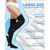 Croknit 6 Pcs Large Size Thigh High Compression Stockings for