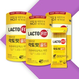Lactopit Raw Lactobacillus Gold 60 packets, 2 billion lactic acid bacteria for 2 months / 락토핏 생유산균 골드 60포 2개월분 20억 유산균