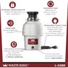 Waste King Garbage Disposal for Kitchen Sink with Power Cord,