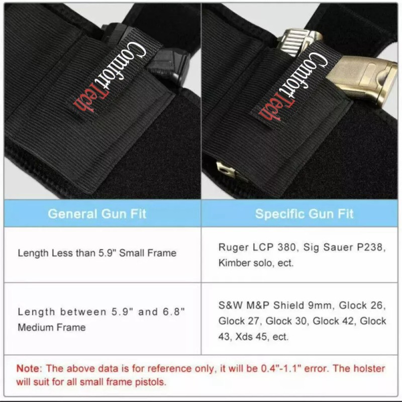 Comfort Tech Ankle Leg Tactical Holster Hidden Carry Wrap Pocket