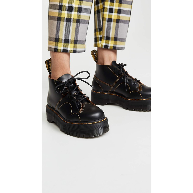 Dr. Martens Unisex Combat Boot, Black Vintage Smooth, 7 US