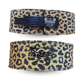 Arsa Fitness 10MM Cheetah Print Lever Belt (Limited Edition of 200) - size: MEDIUM