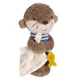 Fehn Otter Theo Grip Toy - Cuddly Toy Grasping Toy for Babies