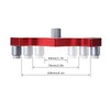 Woodworking Straight Hole Punch Locator Red Aluminum Alloy with Drill