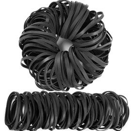 AMUU #64 #64 Inner Diameter 2.2 inches (55 mm) Folding Diameter 3.5 inches (90 mm) Rubber Band Anti Degradation Strong Elastic Band Packing String Packing Band for Moriya Industrial (Black-110 Pack)