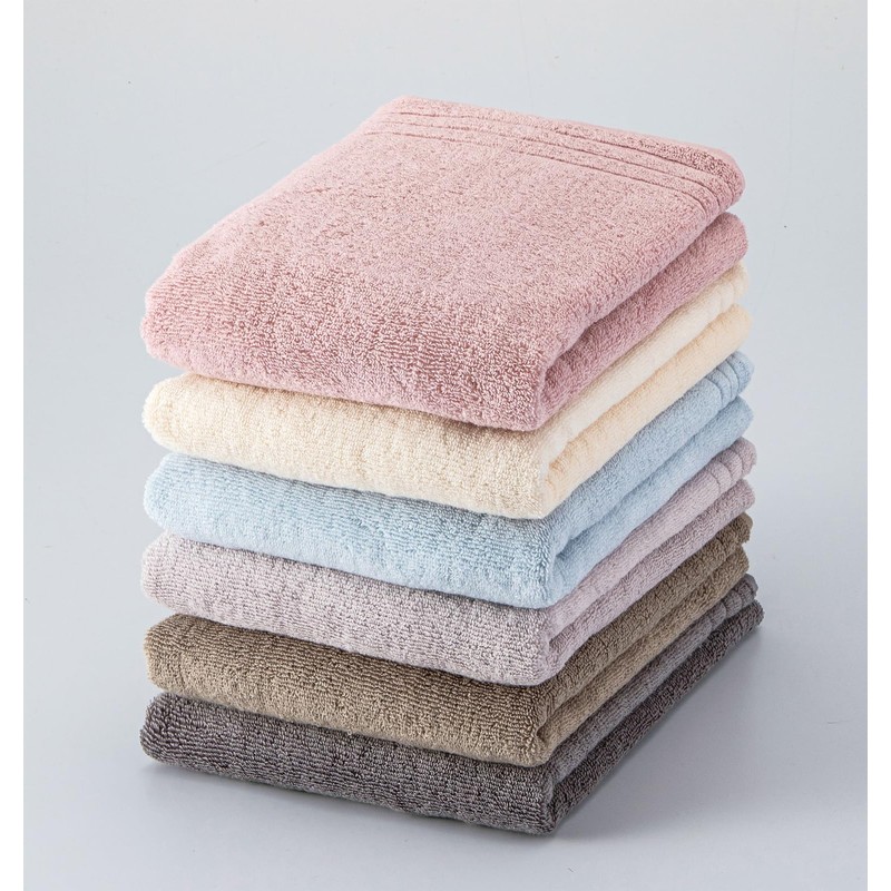 本多タオル フェイスタオル タオルはここち良さが9割 吸水性 やわらかさ 毛羽の落ちにくさ 普段使い 約32×80cm 5枚セット ピンク