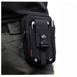 PreAsion Black Tactical Travel Hiking Bag Unisex Oxford