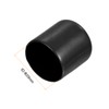 sourcing map 20pcs Round Rubber End Caps 1 1/8"(29mm) Black