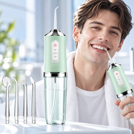 Portable Water Flosser for Daily Oral Cleaning – 3 Cleaning Modes with Rechargeable Pulse Water Jet for Home & Travel