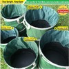 16-Gallon Collapsible Trash Can (16x19 in) Hard-Shell Bottom Yard Garden