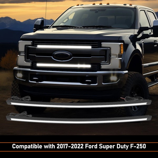 ledkingmall For 2017-2022 Ford Super Duty F-250 LED Grille Light