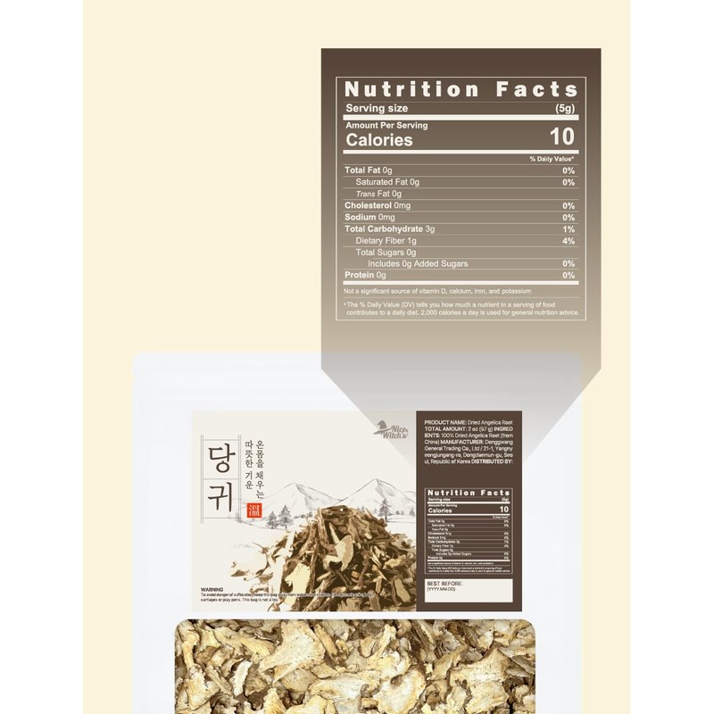 NICE WITCH'S Korean Angelica Root (Dang Gui) - 100% Pure