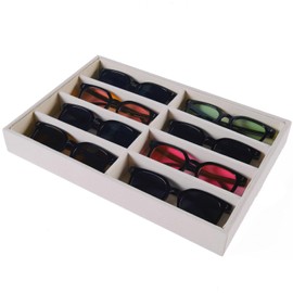 JETEHO 2 Pack Sunglasses Drawer Organizer Sunglasses Tray Organizer Glasses Holder Organizer Glasses Organizer Sunglasses Holder Eyeglasses Holder Sunglasses Organizer Tray for Jewelry Watch