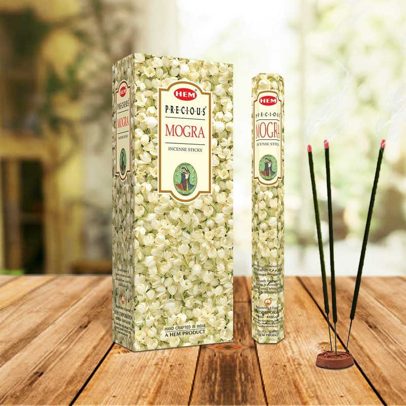 Precious Mogra - Box of Six 20 Stick Tubes, 120