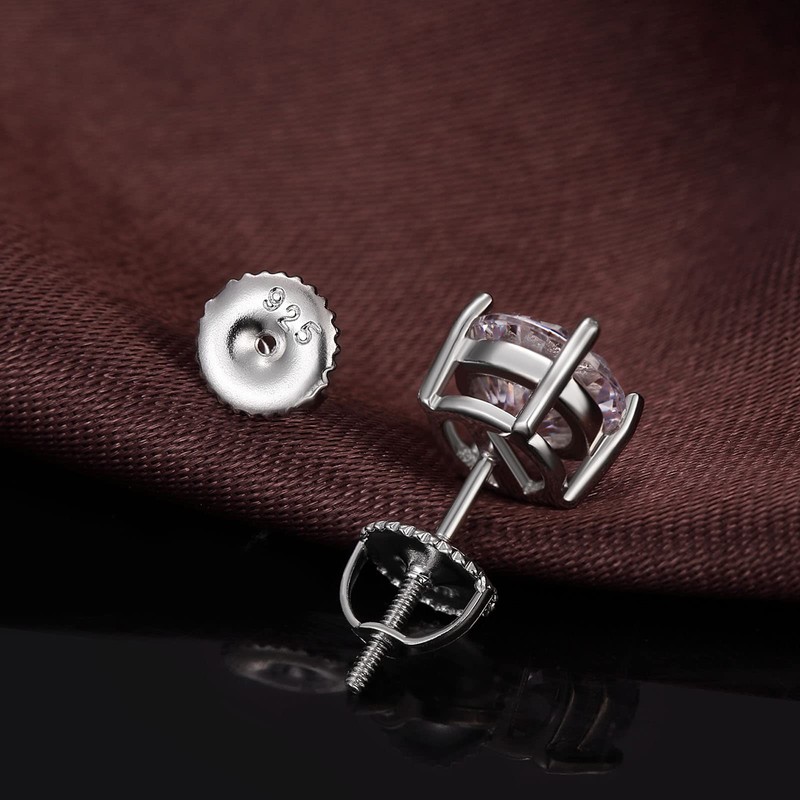 2-Pairs Screw Earring Backs,14K Gold Plated Sterling Silver Screw on