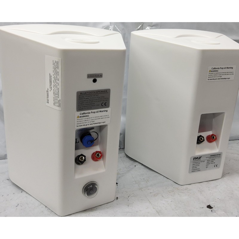 Pyle 6.5 Inch Wall Mount Waterproof Speaker System for Indoor