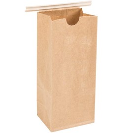 1/2 LB Size Brown No Window Tin Tie Bags 25 PCS 7 3/4 Inch (Length) x 3 3/8 Inch (Width). x 2 1/2 Inch (Gusset) Kraft Bakery Bags with No Window Resealable Tin Tie Tab Lock Poly-Lined Bags Kraft Paper Bags for Cookies, Coffee