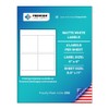 Premium Label Supply White Sticker Square Labels – 4" x