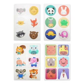 Animal Stickers for Children, Round Cartoon Animal Stickers, Pack of 60
