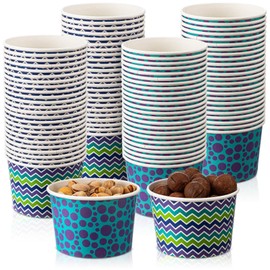 AmazingSpark 50 Pcs 8 oz Monster Cartoon Print Paper Snack Bowls Disposable Monster Cups Cartoon Party Supplies for Ice Cream Snack Dessert Food Drinks Baby Shower Birthday