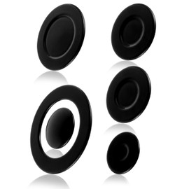 Upgraded Cooker Hat Set Oven Gas Hob Burner Crown Flame Cap Cover for Kitchen Fit For SABAF Stove Handles Lid Kit Quality Metal Stove knob （6 PCS）