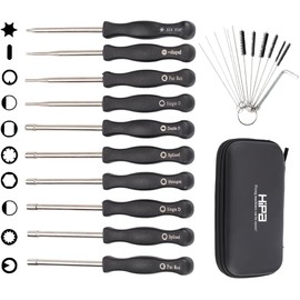 Hipa Pack-of-10 Carburetor Adjustment Tool Kit for 2 Cycle Small Engine Echo STHIL Poulan Husqvarna MTD Trimmer Weedeater Chainsaw with Carrying Case Cleaning Bursh
