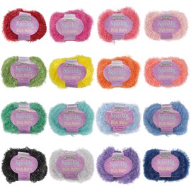JubileeYarn Sparkle Dish Scrubby Yarn - Worsted Weight - 50g/Skein - Variety Pack - 2 Skeins
