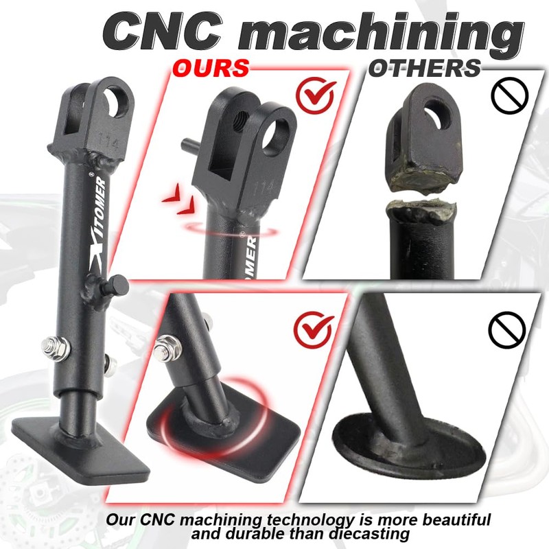 Xitomer 0-2.5'' Adjustable Sidestand Kickstand for Z900RS ZR900, 2018-2026