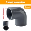 20mm PVC Pipe Fitting Elbow, Conduit Fittings, 5pcs Elbow Pipe