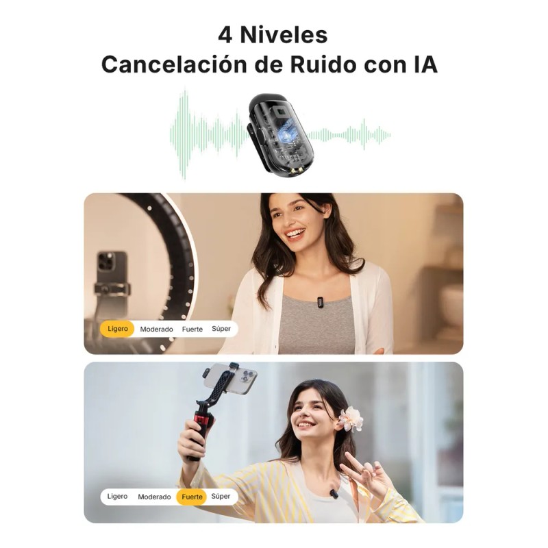 Maono Micrófono Inalámbrico Solapa Para Android Pc,2 Micrófonos Lavalier Usb-c
