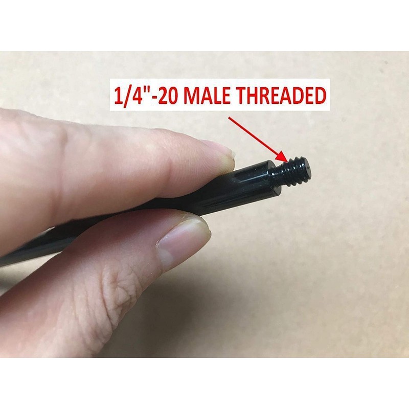 Metal Tripod Extension Pipe Extension Bar/Tripod Pole - 1/4"-20 Threaded
