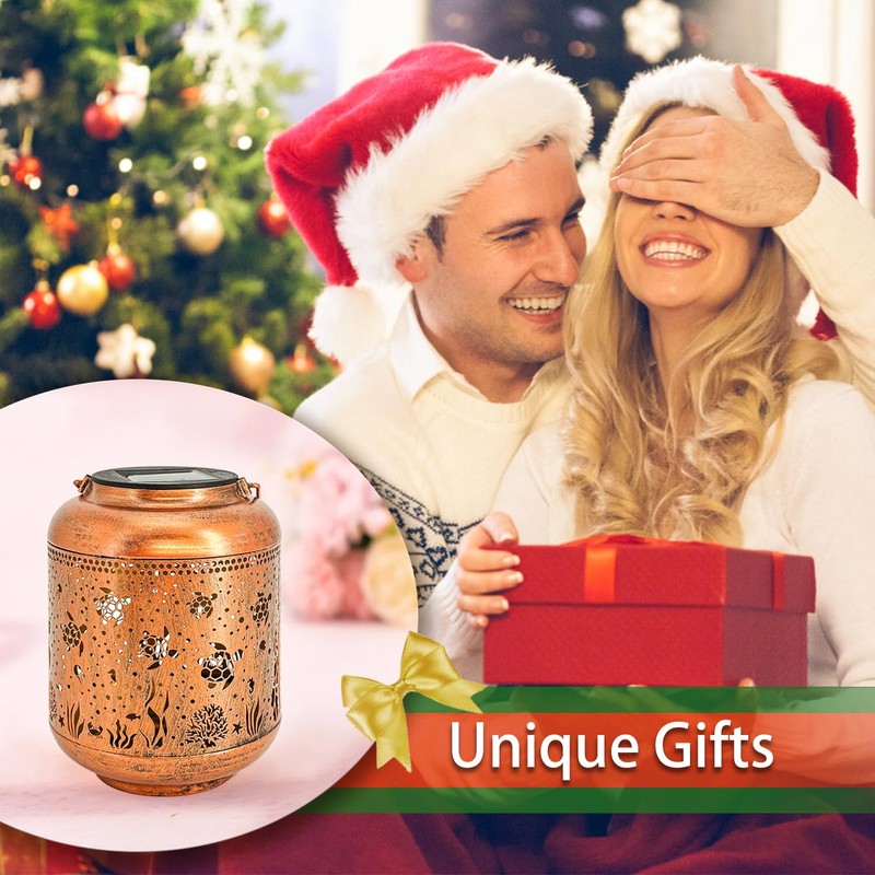 Christmas Gifts for Women Sea Turtle Solar Lanterns Outdoor Waterproof,Hanging