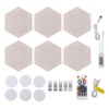 6PCS Hexagon Lights for Wall WiFi APP RGB Music Sync