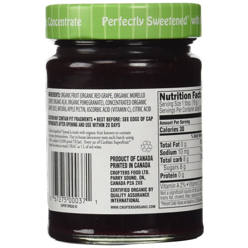 Crofters Organic Superfruit Just Fruit Spread, 10 oz