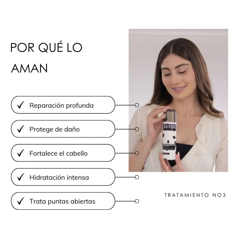Hairsha Shampoo Crecimiento Y Tratamiento Reconstructor