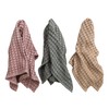 Bloomingville Oversized Stonewashed Cotton Waffle Weave Tea Towels, Multicolor