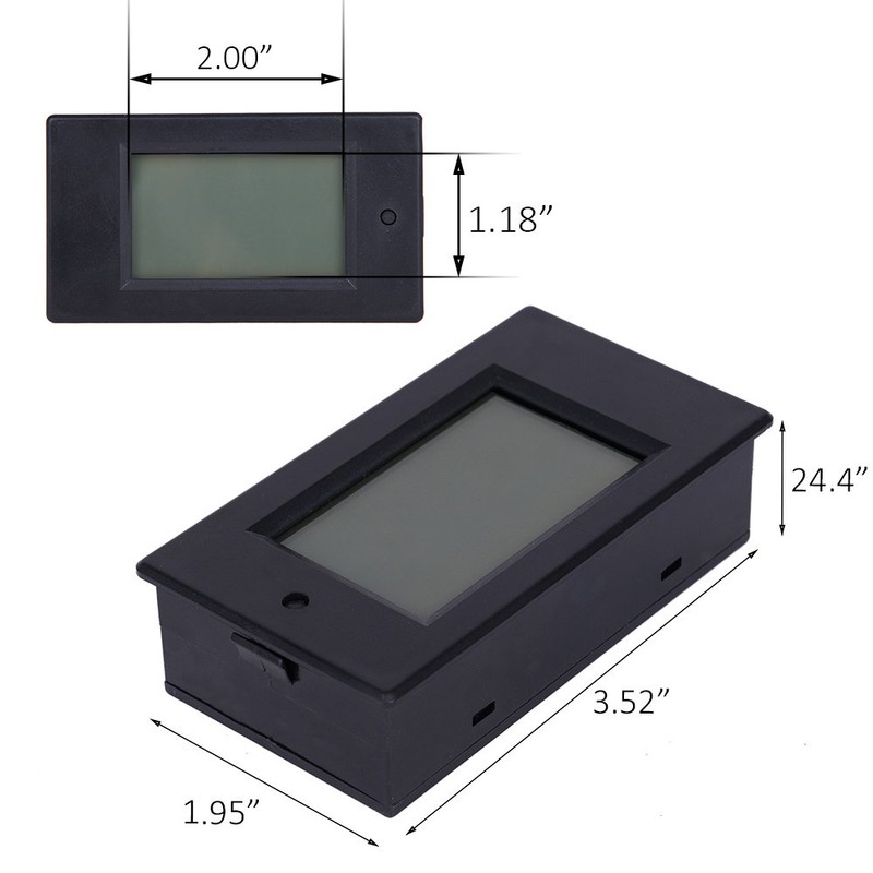 MICTUNING LCD Display Digital Voltage Multimeter DC 6.5-100V 0-100A Current