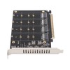 Adapter Card NVME M.2 to PCIE X16 4 Ports 32Gbps