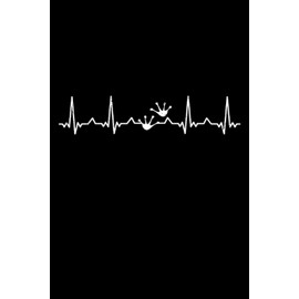 rana: Anfibi delle rane |Notebook Din A5 6x9 pollici |Libro di scrittura del diario Planner |120 pagine |Libro di lubrificazione tratteggiata