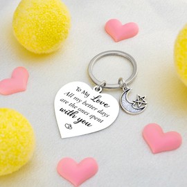 Valentine's Day Gifts for Wife Gifts from Husband Valentine's Day Gift for Her Romantic GF Girlfriend Gift Unique Anniversary Wedding Birthday Present To My Love Keychain
