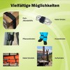 FrogJim Black Velcro Cable Ties with Buckle, Re-Usable Velcro Strap,